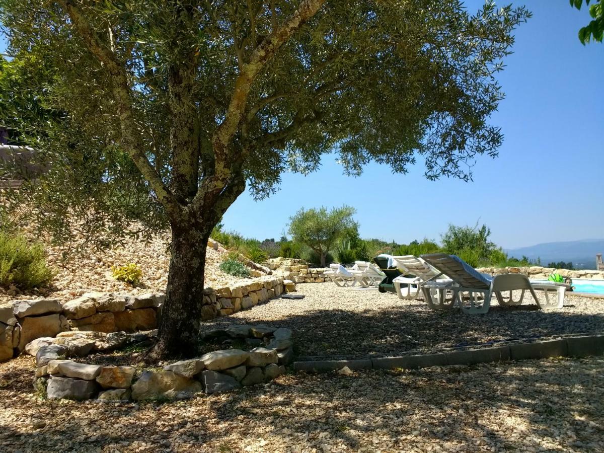 Les Agaves Piscine Panoramique Vue Exceptionnelle Bed & Breakfast Grospierres Bagian luar foto