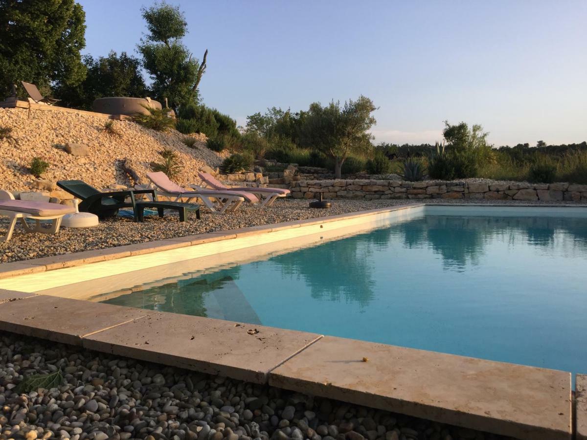 Les Agaves Piscine Panoramique Vue Exceptionnelle Bed & Breakfast Grospierres Bagian luar foto