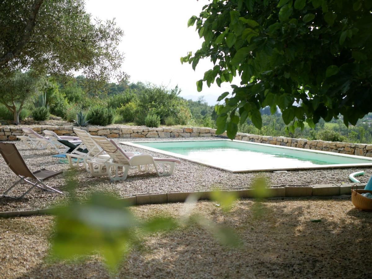 Les Agaves Piscine Panoramique Vue Exceptionnelle Bed & Breakfast Grospierres Bagian luar foto